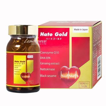 Viên uống bổ tim Hato Gold Jpanwell hộp 60 viên của Nhật Bản