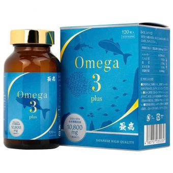 Viên uống Omega 3 Plus Kenko của Nhật Bản hộp 120 viên chính hãng