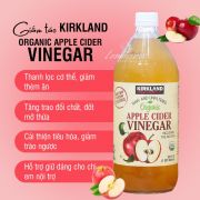Giấm táo hữu cơ Kirkland Organic Apple Cider Vinegar 946ml