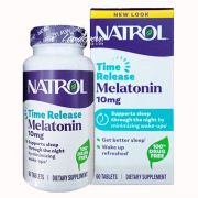 Natrol Melatonin 10mg giúp ngủ sâu giấc hộp 60 viên của Mỹ