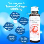 Nước uống Sakura Collagen 5000mg của Nhật Bản 10 chai