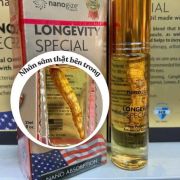 Dầu gió lăn nhân sâm Nanogize Longevity 10ml Hoa Kỳ