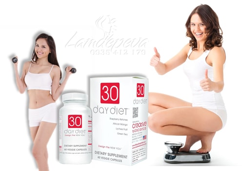 Thuốc giảm cân an toàn, hiệu quả 30 Day Diet 60 viên của Mỹ