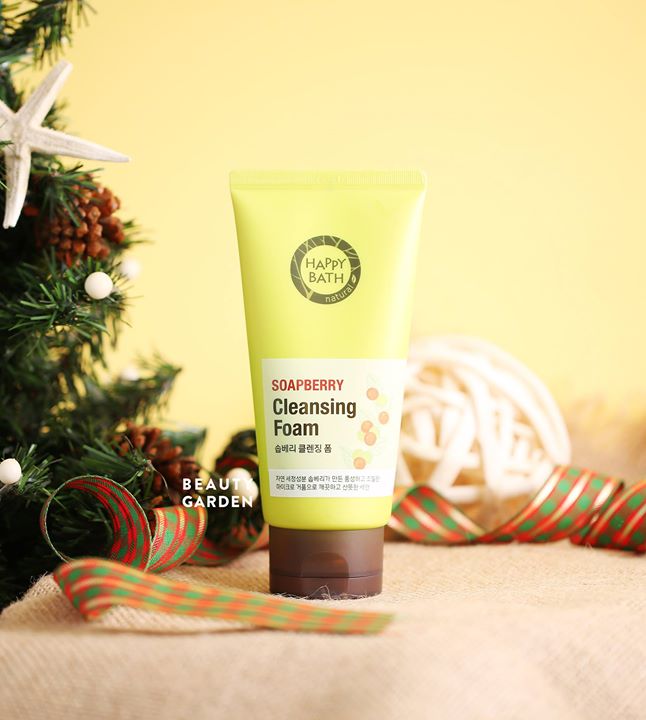 Sữa rửa mặt Happy Bath Natural Soapberry Cleansing Foam Hàn Quốc